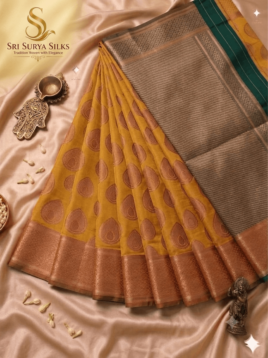 Semi Kubera bridal rapier fancy light weight silk saree