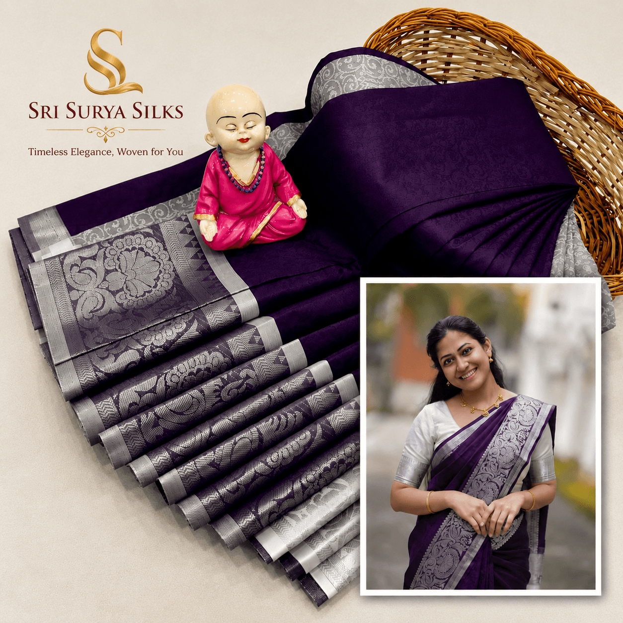 Nakshatra silk saree