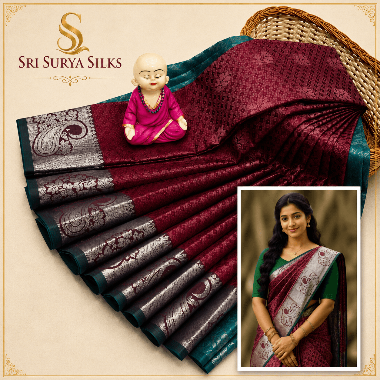 Nakshatra silk saree
